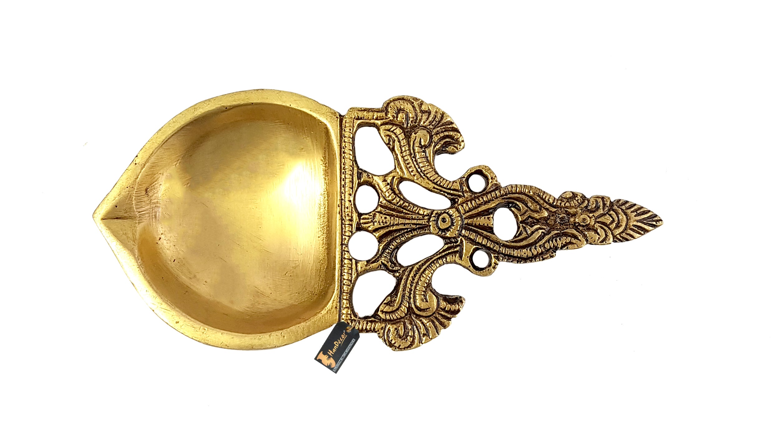 Ethnic Indian Design Brass Aarti Spoon