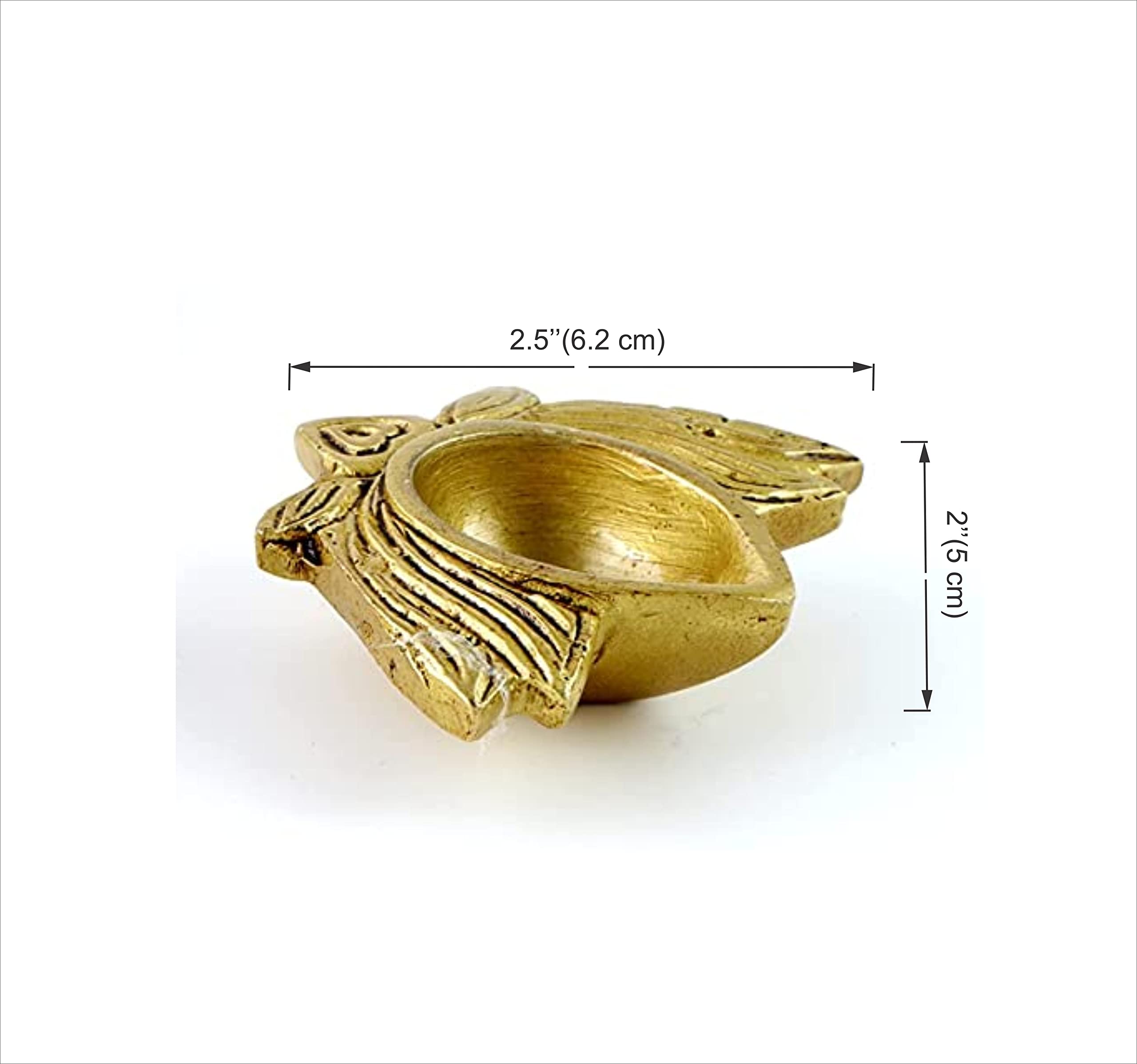 Lotus Shaped Decor Brass Diya