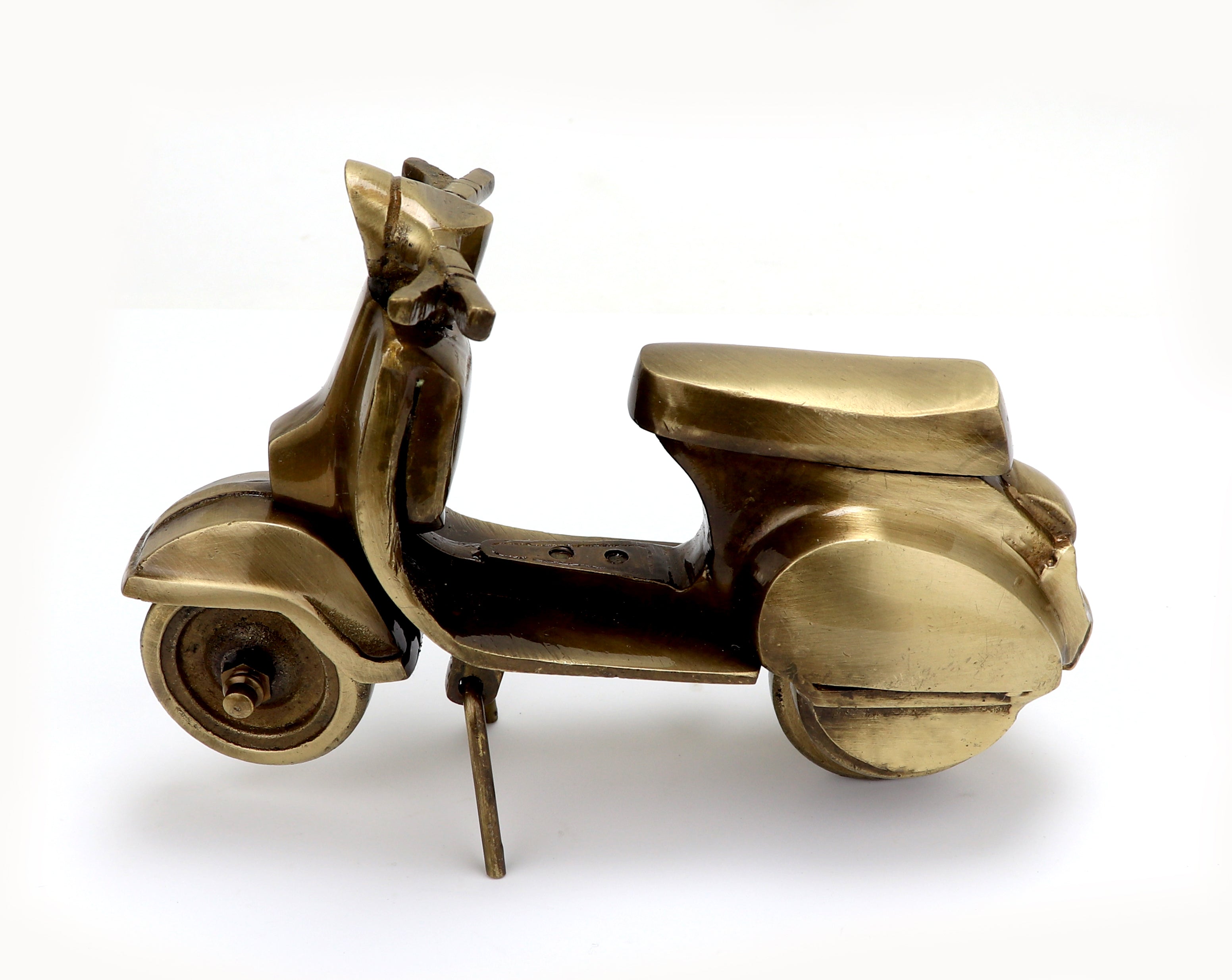 Brass Vintage Scooter Miniature Showpiece